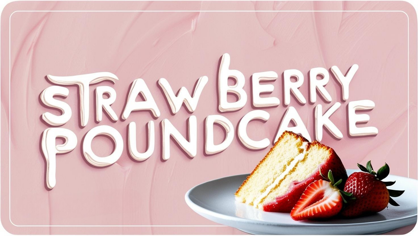 Strawberry Pound Cake